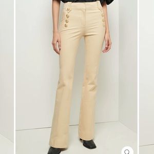 Derek Lam Robertson Flare Trouser- Light Khaki. NWT.